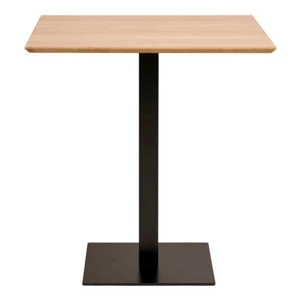 Fano Cafebord Cafebord Melamin Natur Sort Metal Base 70x70x75 Cm Fra House Nordic - 5713917033126