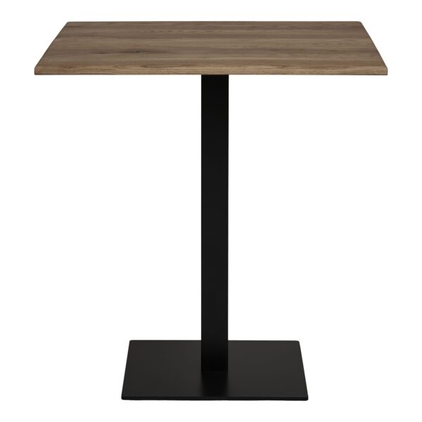 Lignano Cafebord Cafebord Smoked Eg Sort Metal Base 70x70x75 Cm Fra House Nordic - 5713917033782