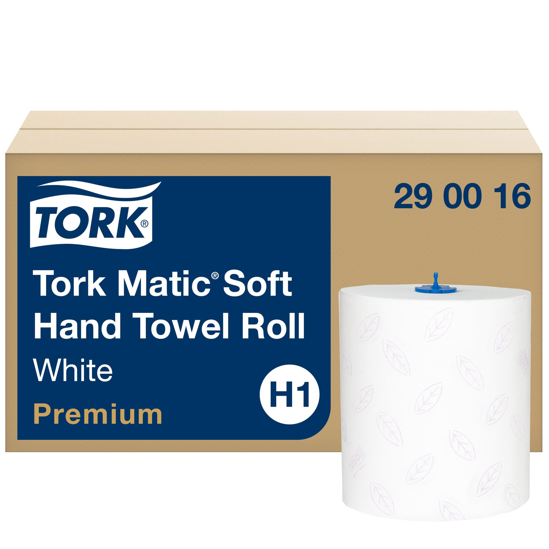 290016 Matic Soft H1 Håndklæderulle Hvid 6ruller Fra Tork - 7310791256108