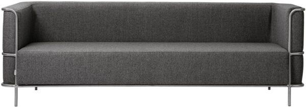 3 Personers Sofa Modernist I Mørk Grå Uld 220 Cm Fra Kristina Dam - 5710688977734