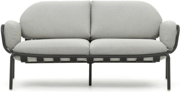Udendørs 2 Personers Sofa Joncols Grå Aluminium Moderne Nordisk Stil Fra Kave Home - 8433840867816