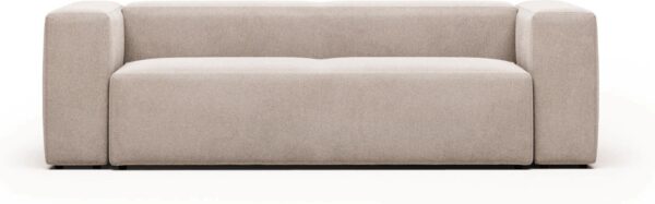 3 Personers Sofa Blok Beige Polstret Stof Nordisk Design Pletbestandig Bæredygtig Fra Kave Home - 8433840592831