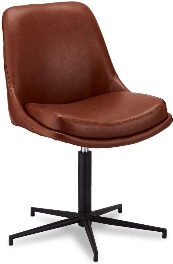 Spisebordsstol Raymond & Hallmark Limerigg I Lysebrunt Pu Læder Hxbxd 89ã?59ã?64 Cm Fra Raymond & Hallmark - 5714365006694