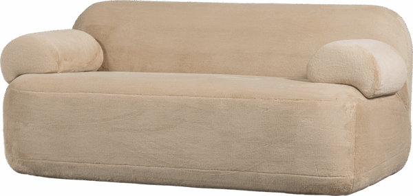 2 Personers Sofa Lovesæde Jolie I Polyester Natur 183x95x80 Cm Fra Woood - 8714713183692