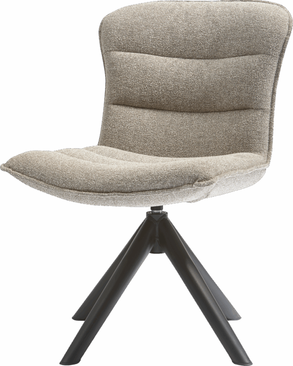 Spisebordsstol Collection Nika Grå Grøn Polyester Med Sort Metalstel Og Drejefunktion Fra Woood - 8714713193295