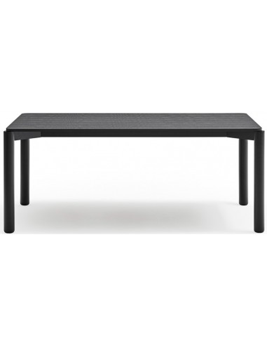 Atlas Spisebord I Massiv Træ Og Mdf Finér 180 X 100 Cm Sort Fra Teulat