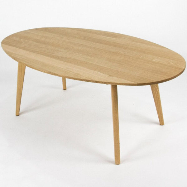 Ovalt Sofabord I Egetræ 115x65 Cm Flere Størrelser 35 Cm Fra Andre Mærker