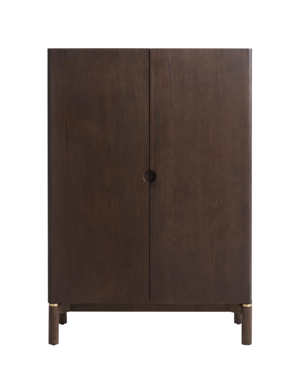 Arun Skab M 2 Låger Og 4 Hylder Espressoolie H 130 Fra Unique Furniture - 5704745155661