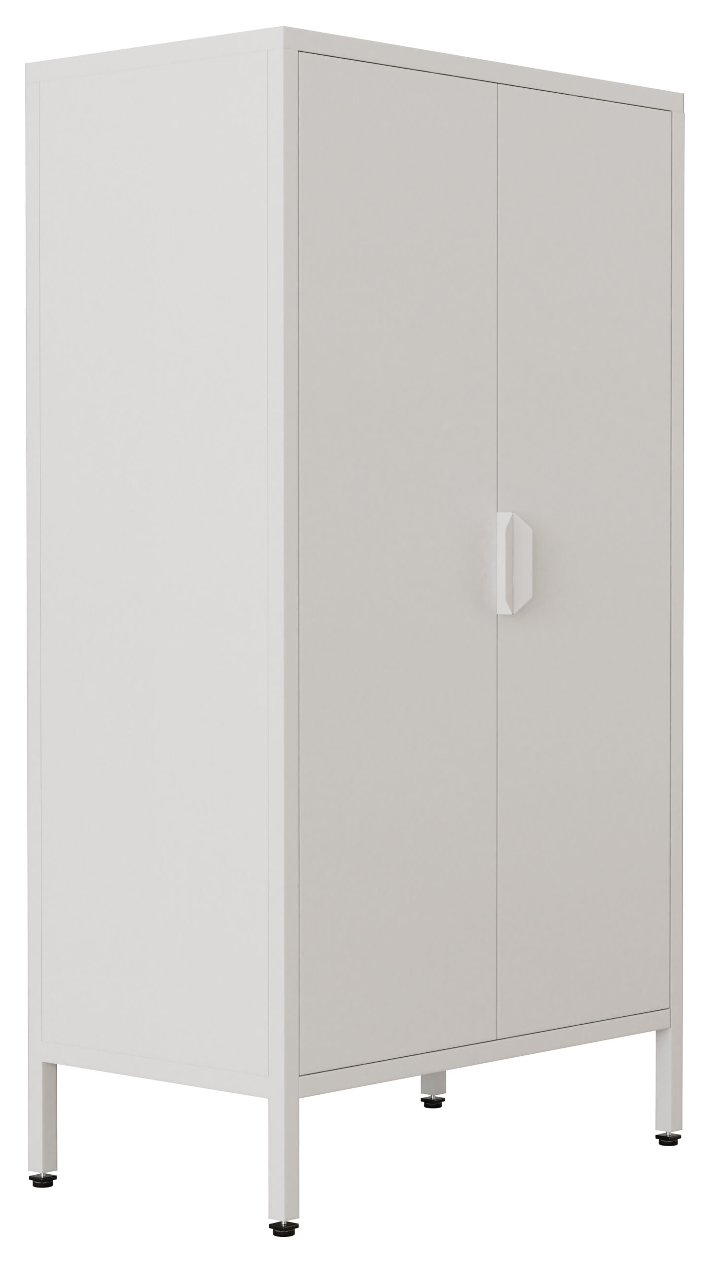 Vcm Nordic Flokas M Skab M 2 Låger Og 1 Hylde Hvid Stål Fra Vcm Nordic - 4051814436024