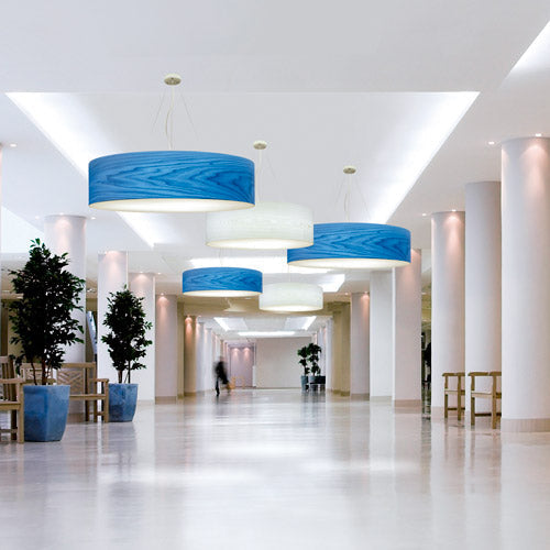 Drum Pendel Grøn ø 100 Cm 5 X 11w E27 Fra Icono