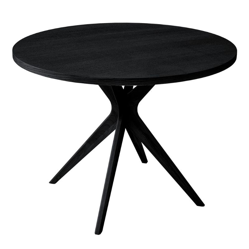 Rundt Spisebord I Sort Asketræ Og Asketræsfiner ø100 110 Cm Flere Varianter ø100 Cm Fra Andre Mærker