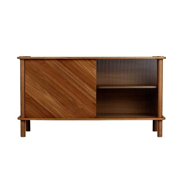 Umage Italic Skab Mørk Eg Glas Træ Fra Umage - 5710302575537