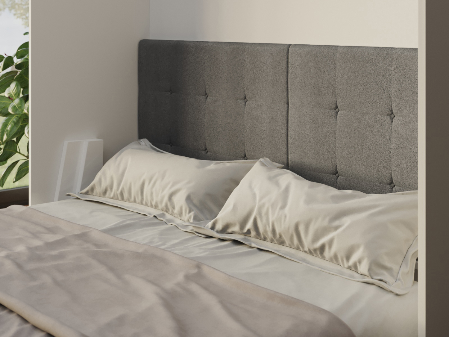 Sengegavl Til M1 Skabsseng 180cm Farve Skab Beton Front Eg Sonoma