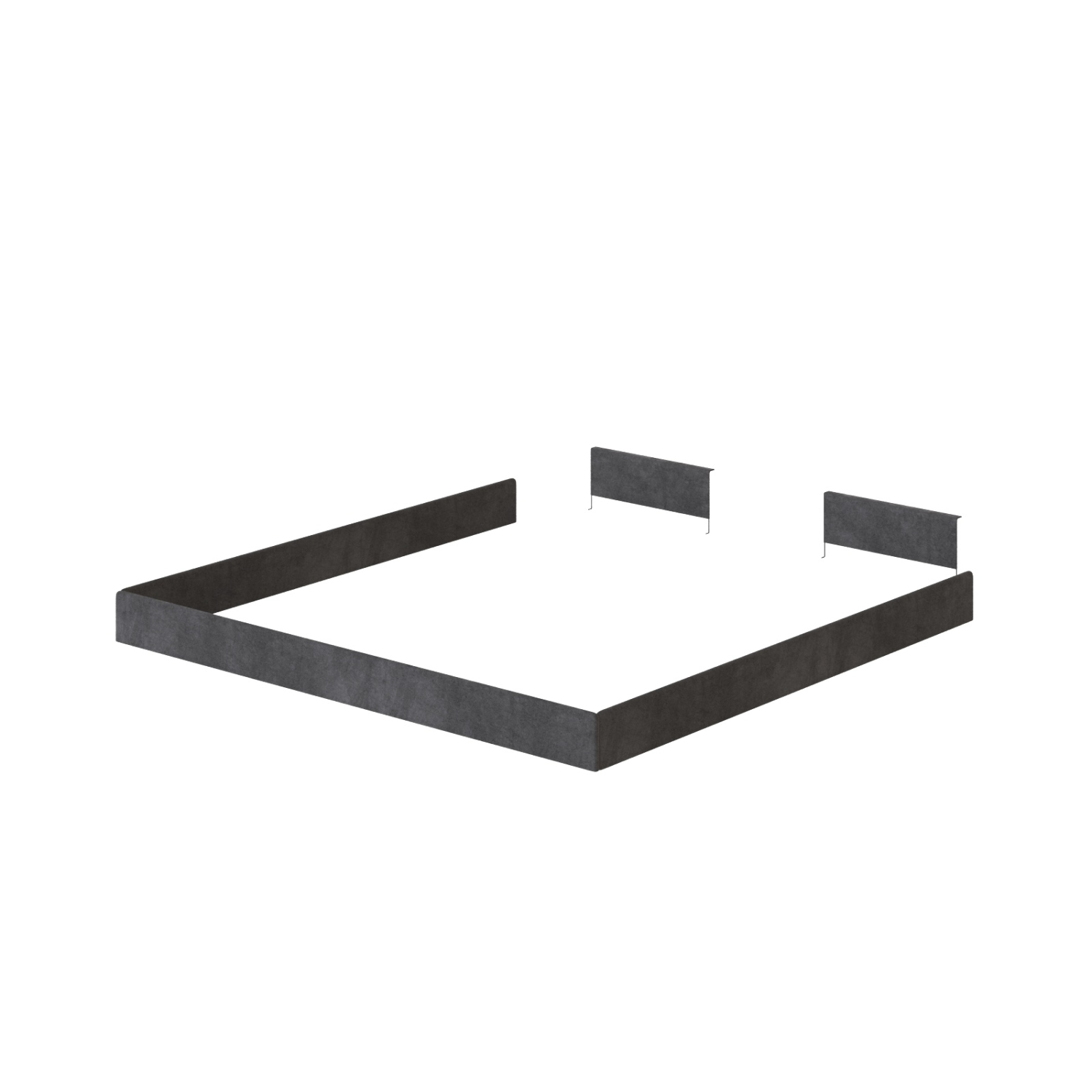 Sengeramme Til M1 Skabsseng 160cm Farve Skab Beton Front Vild Eg