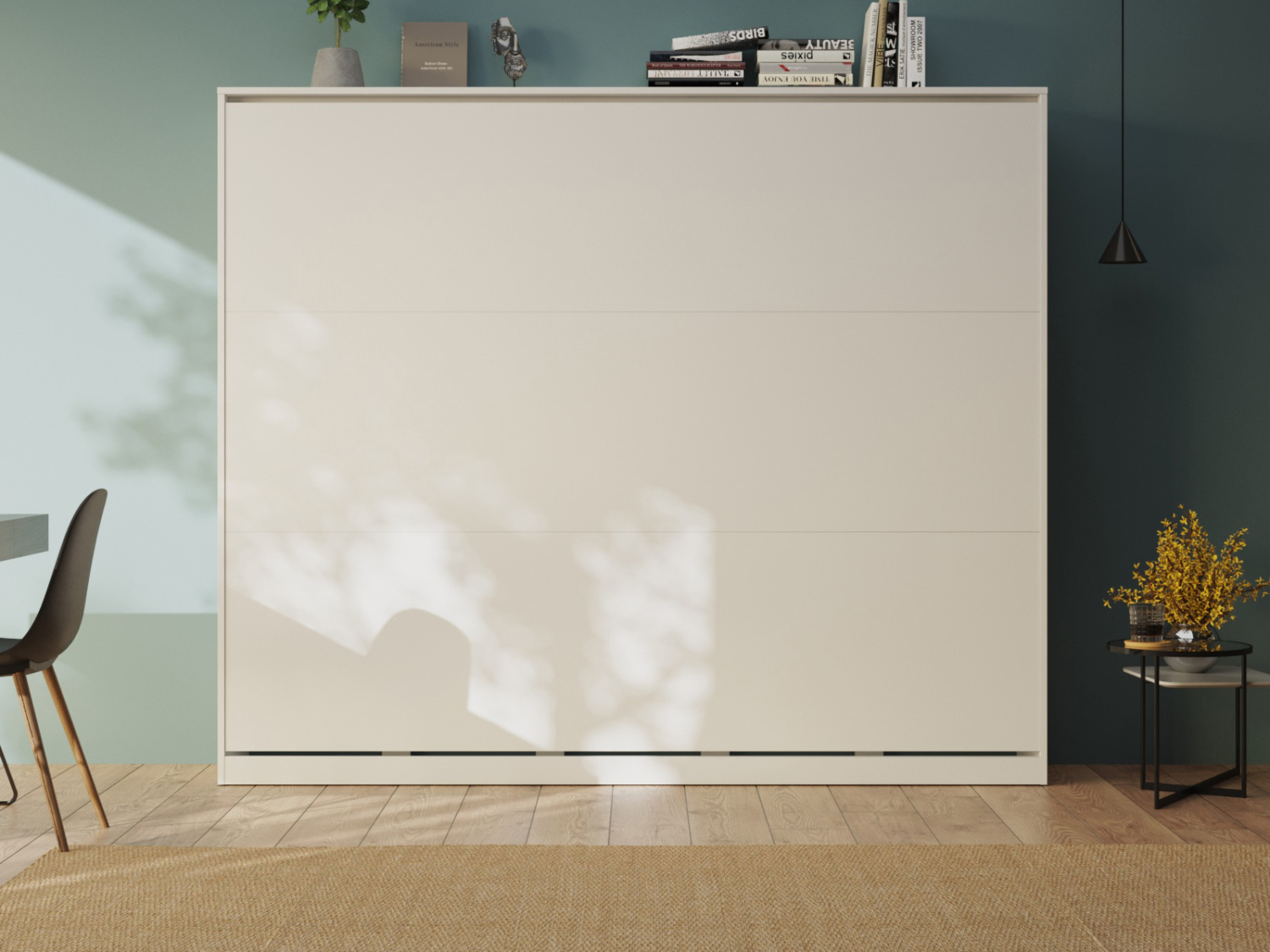 Classic Skabsseng Lav Model 160x200cm Farve Skab Grå Front Grå