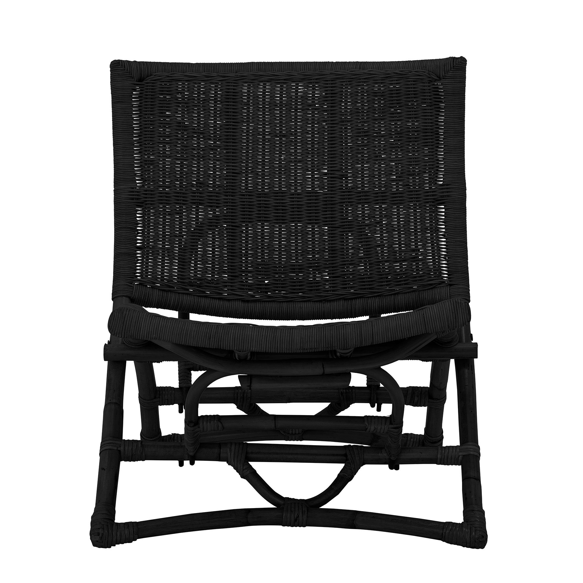 Bloomingville Baz Loungestol Rattan Sort 74 Fra Bloomingville - 5711173257942