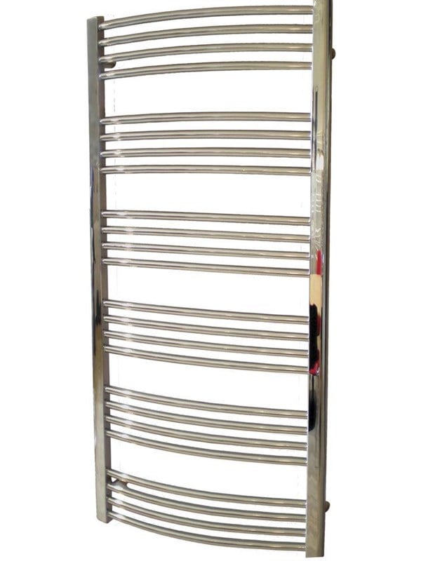 Round Håndklæderadiator 1320 X 600 Mm Forkromet Fra Kriss - 5704362310184