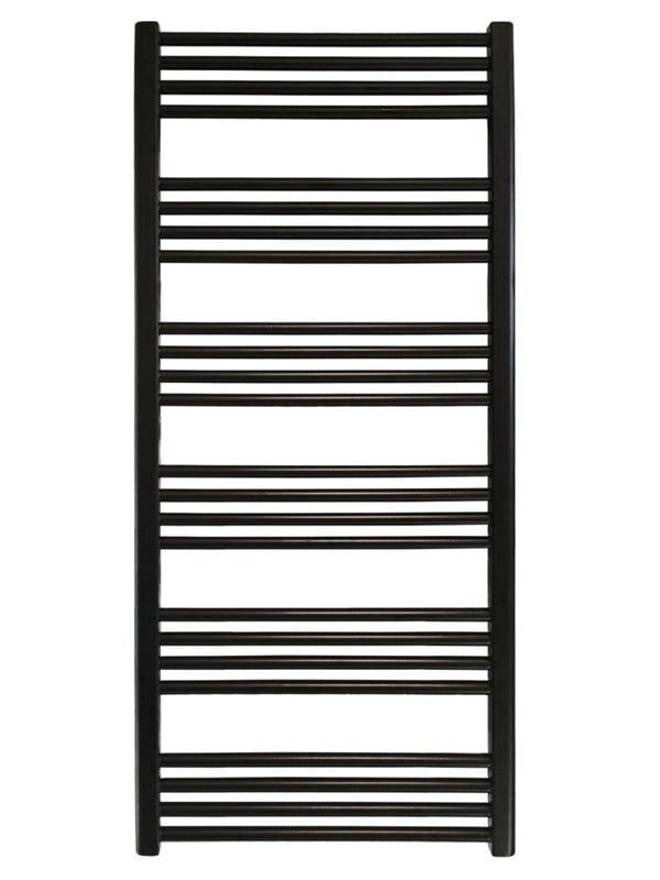 Space Håndklædetørrer 1337 X 600 Mm Mat Sort Fra Kriss - 5704362906509