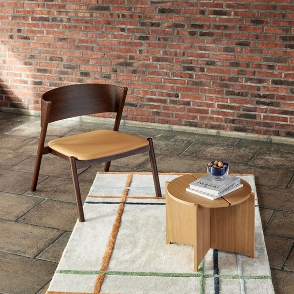 Oblique Loungestol Mørkebrun Fra Hübsch