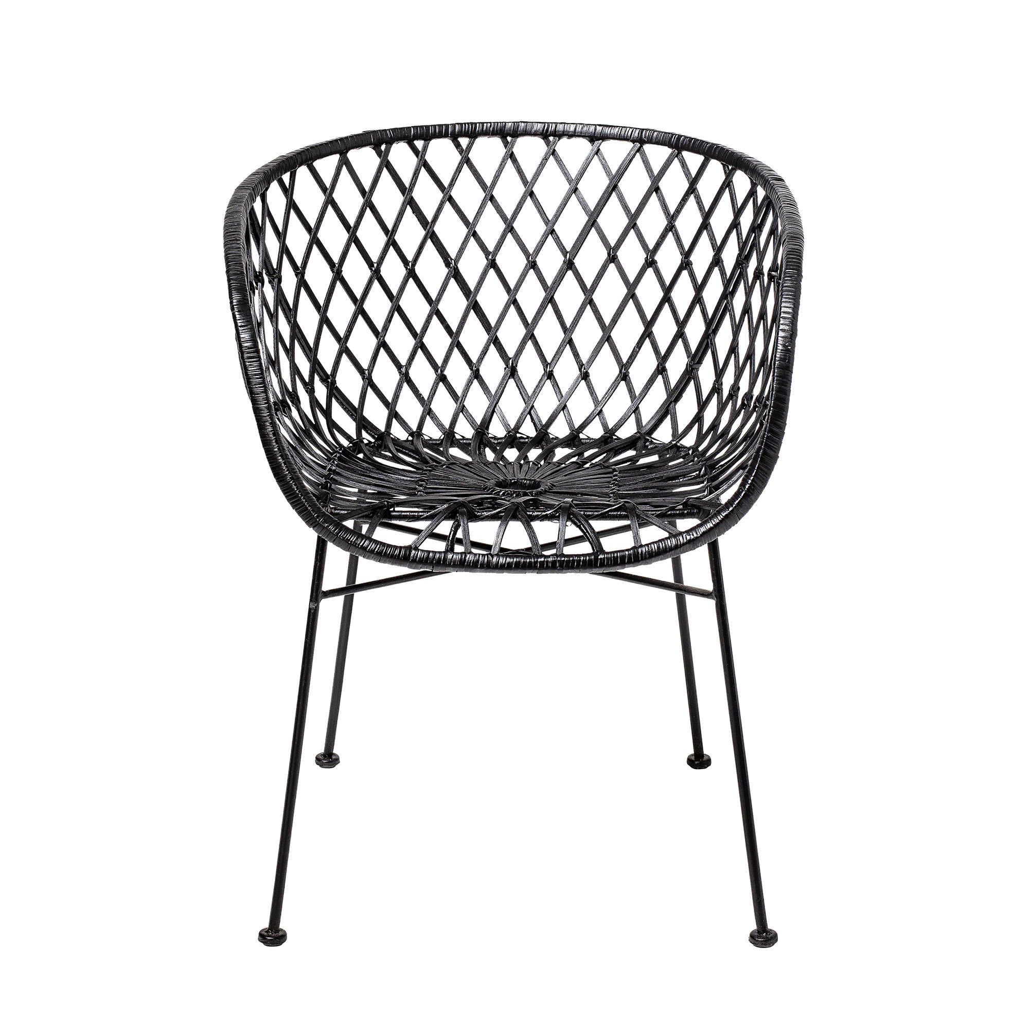 Bloomingville Kama Loungestol Rattan Sort 76 Fra Bloomingville - 5711173214167