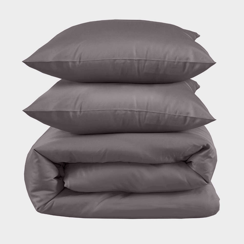 Bambus Kingsize Sengetøj I Koksgrå 240x220 Fra Bambuni