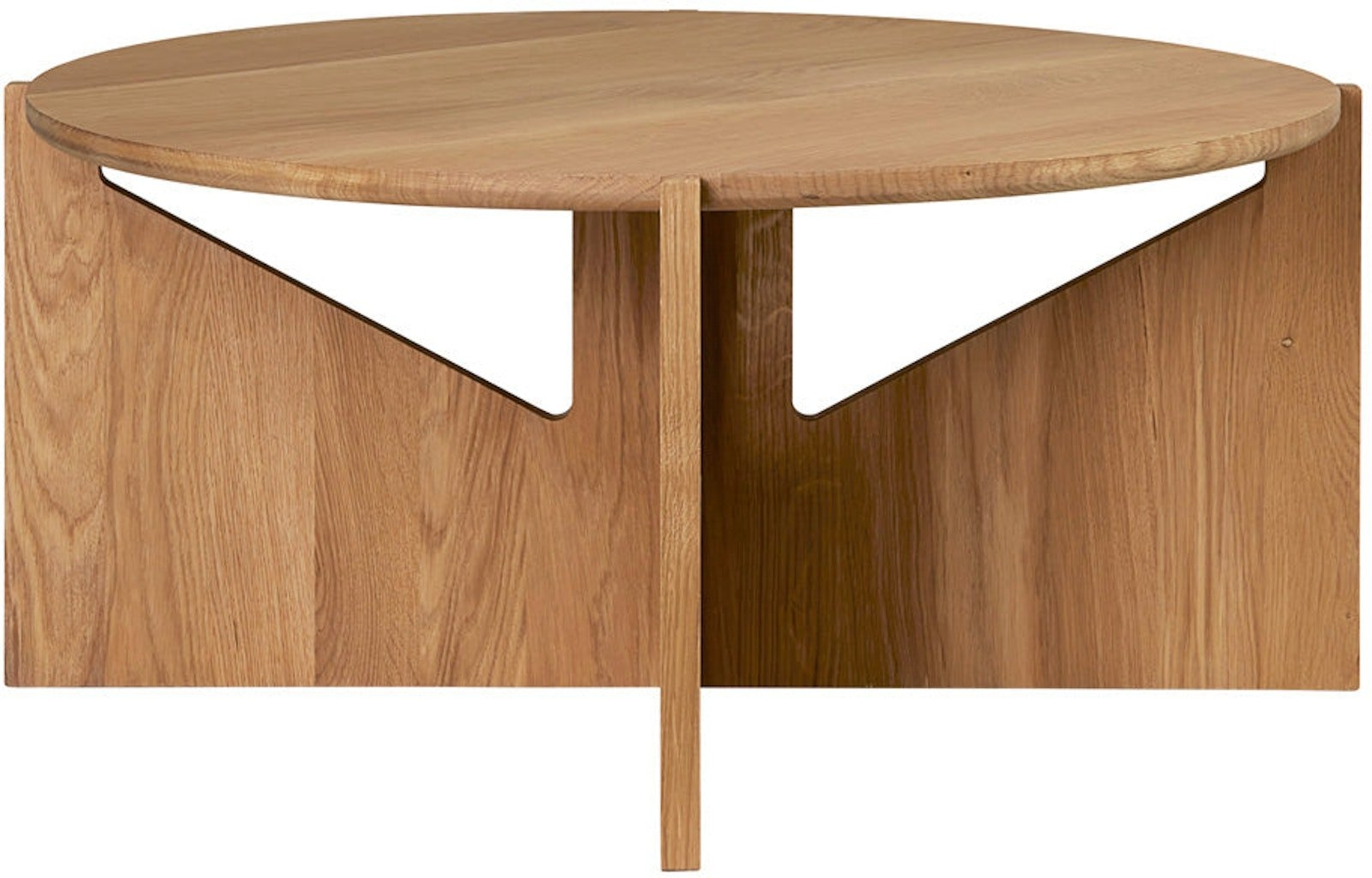Sofabord Loungebord Simple Xl ø78 X H36 Cm Mørk Natur Eg Fra Kristina Dam - 5710688979769