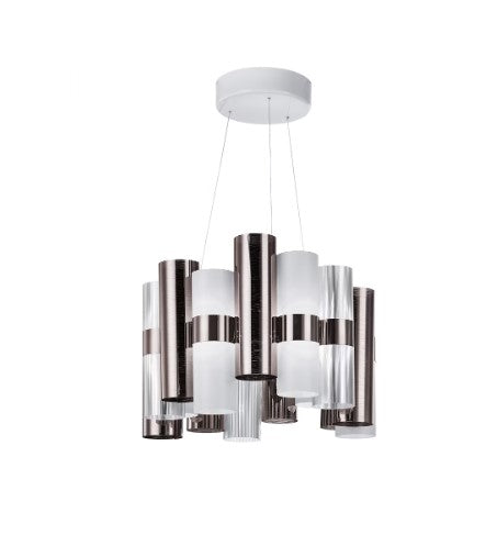 La Lollo Pendel Fra Hvid Stål Sort M Fra Slamp