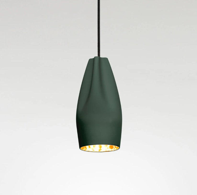 Pleat Box 13 Led Pendel Fra Grøn Guld Fra Marset