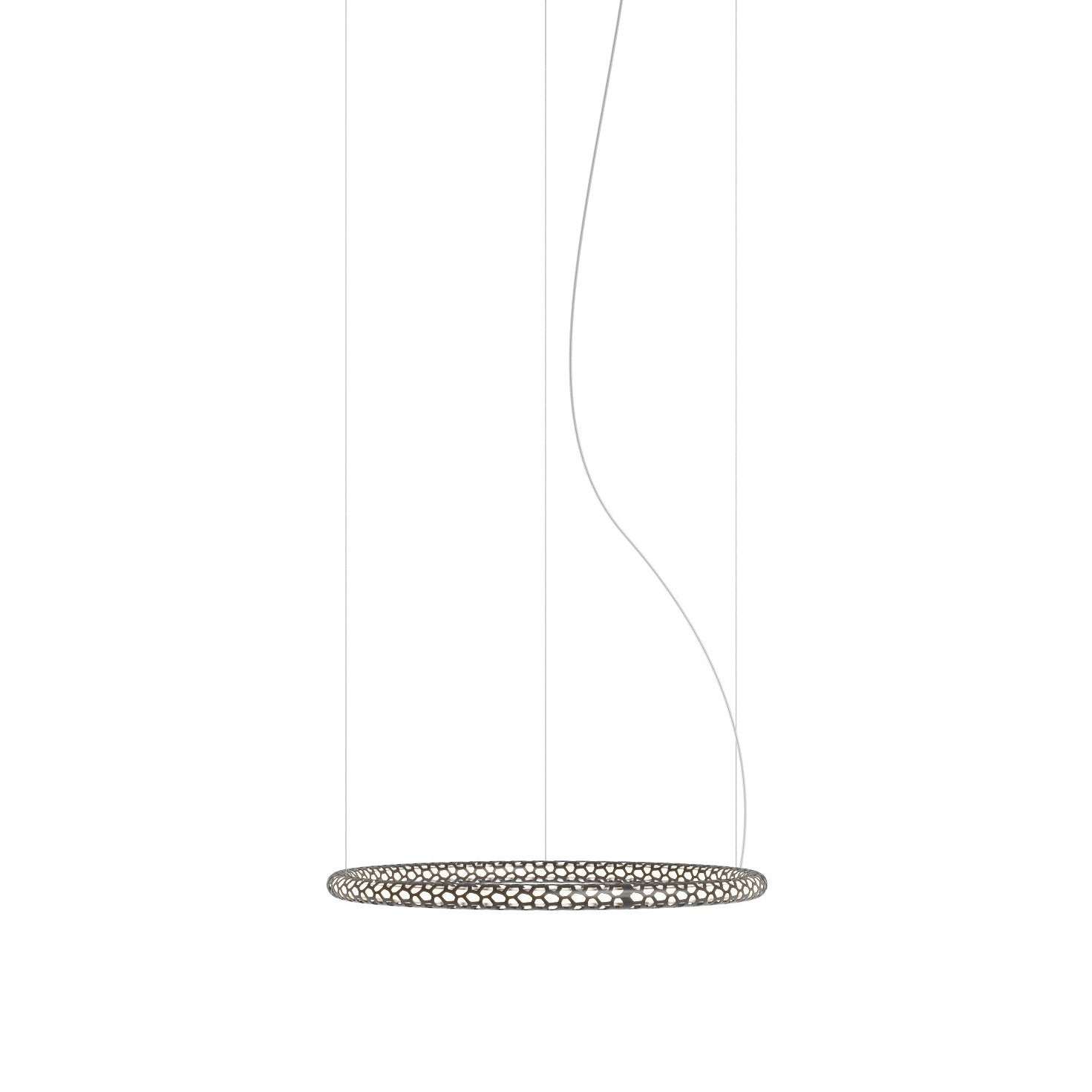 Squiggle Round Pendel Fra Squiggle H1 ø 69 Cm Mat Sort Dali Lyskontrol Fra Rotaliana