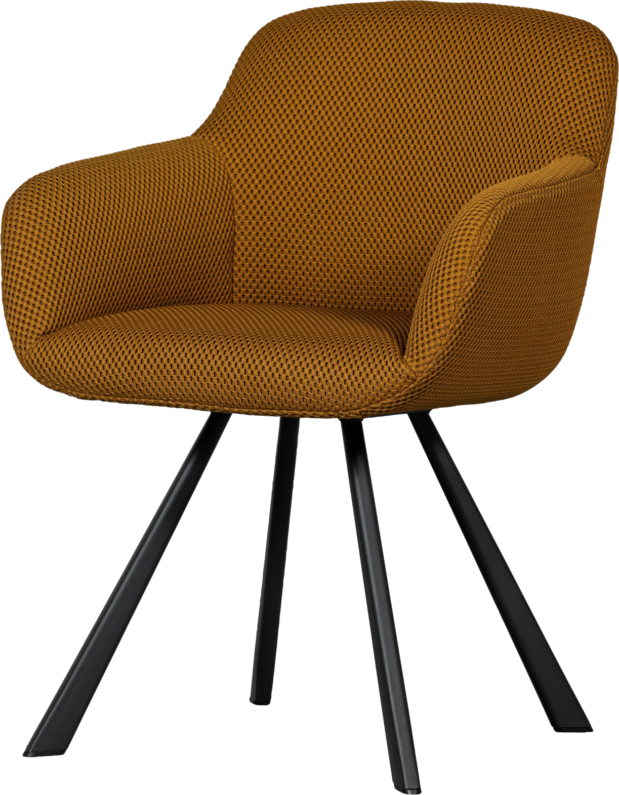 Spisebordsstol Juno Rustfarvet Polyester 3d Effekt H79xb58xd58 Cm Fra Woood - 8714713200382