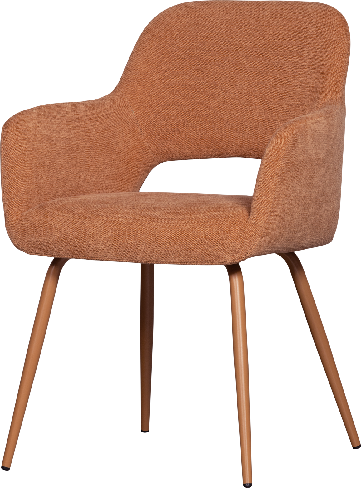 Spisebordsstol Collection Jenny Spisestuestol I Laksfarvet Polyester H80xb58xd58 Cm Fra Woood - 8714713200474