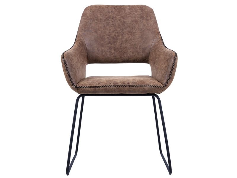 Angel Spisebordsstol I Brun Pu