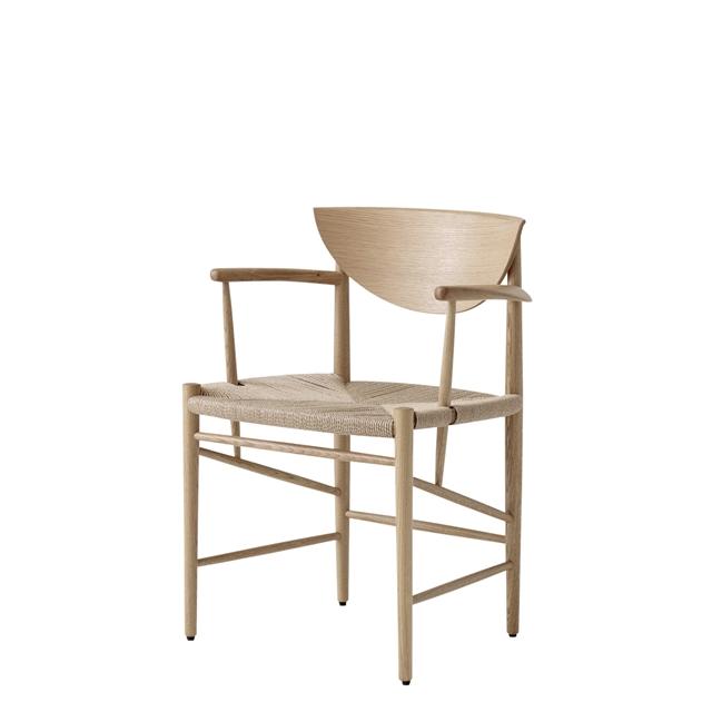 &tradition Drawn Hm4 Spisebordsstol Med Armlæn Olieret Eg Fra &tradition - 5709262015054