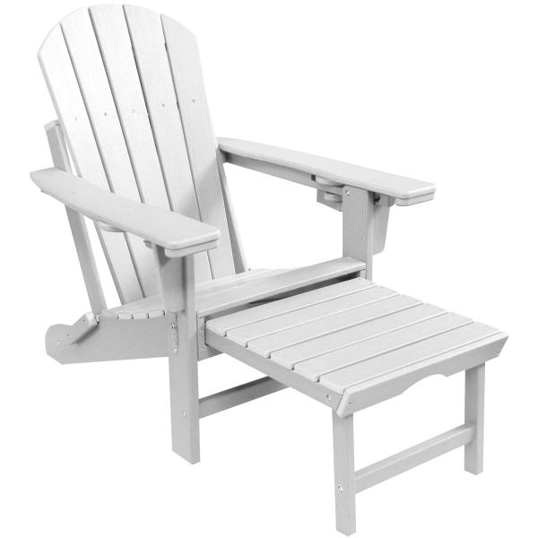 Komposit Loungestol Hvid