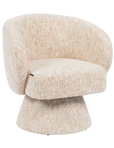 Lenn Loungestol Med Drejefod I Chenille H76 Cm Beige Fra Bronx
