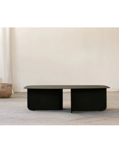 Livia Sofabord I Stål H33 X B115 X D77 Cm Mat Sort Fra Metallbude